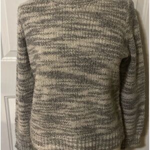 Eileen Fisher Marled Gray Knit Sweater
